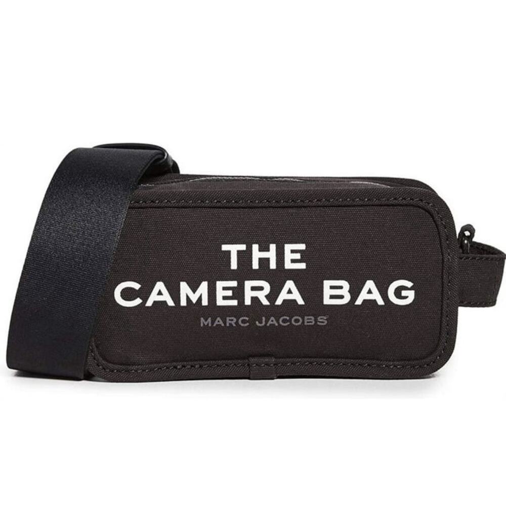 Marc Jacobs Camera Bag Black Adjustable Strap Silver. Gold Extra Strap